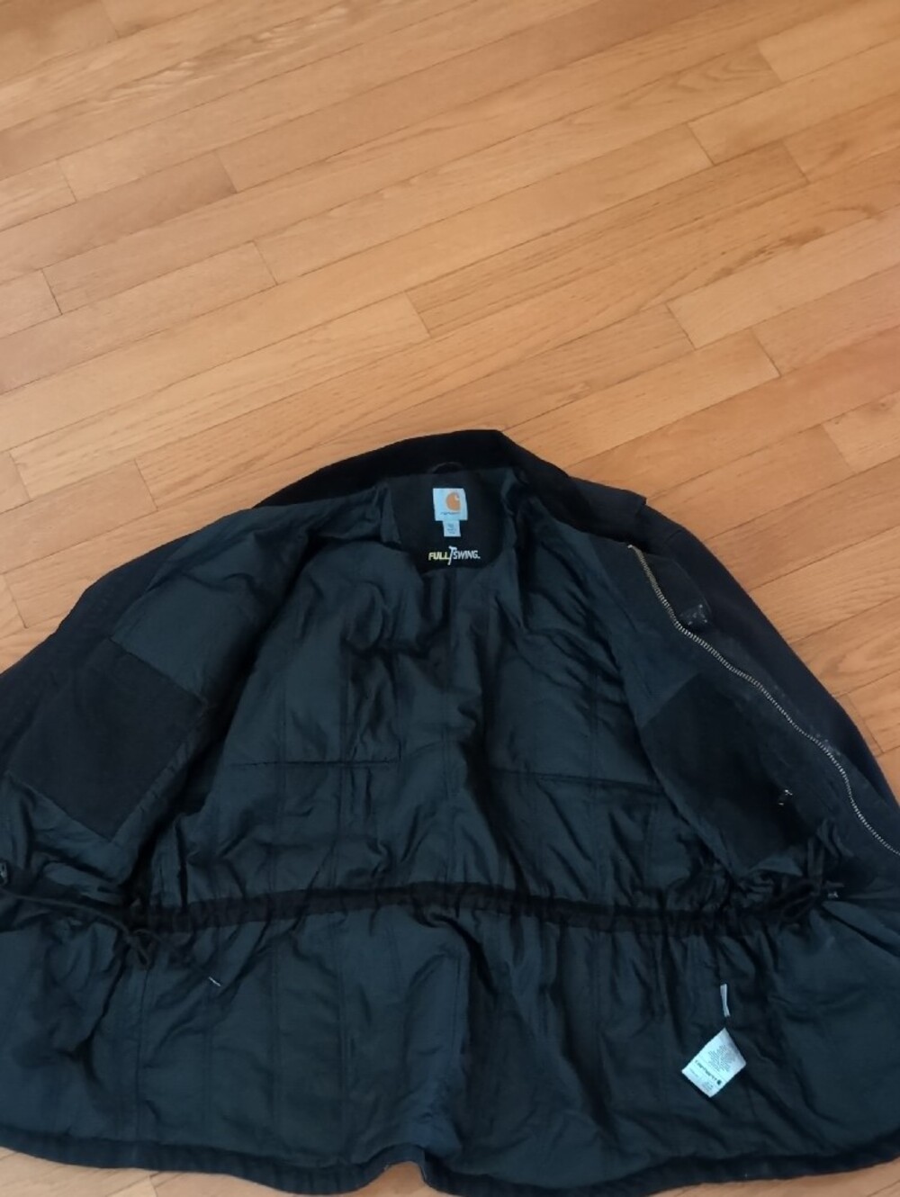 Carhartt Men’s Black Work Jacket with Corduroy Collar - Picture 4 of 4